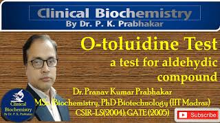 OToluidine Method for Glucose Estimation pkprabhakar clinicalbiochemistry [upl. by Lev]