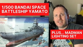 Bandai 1500 Space Battleship Yamato 2199 amp Madman Lighting kit A look inside the box [upl. by Orvan383]