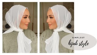 Simplest hijab style ever En kolay şal bağlama modeli [upl. by Nagar364]