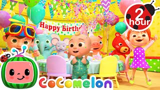 🎂Happy Birthday Song🎂  COCOMELON 🍉 Family Time 👨‍👩‍👦  MOONBUG KIDS  Family Cartoons [upl. by Norene]