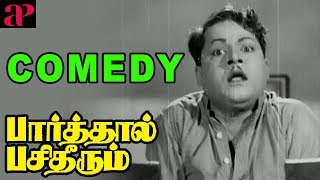 Parthaal Pasi Theerum Movie Comedy  Sivaji  Gemini Ganesan  Savithri  Thangavelu  M Saroja [upl. by Aaberg]