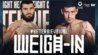 Artur Beterbiev Vs Dmitry Bivol  WEIGHIN [upl. by Ellicott871]