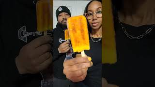 Trying Outshine Mango Tajin Popsicles ChowDownWithTheSharpes [upl. by Kuhn802]