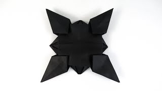 How To Make a Paper Ninja Star Shuriken Origami Shuriken [upl. by Viafore120]