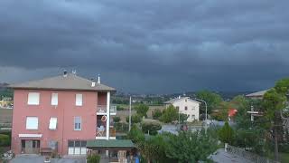 TEMPORALE CON quotSHELF CLOUDquot MOLTO FORTE ZONA ANCONA ORE 1700 01092018 [upl. by Gnil]