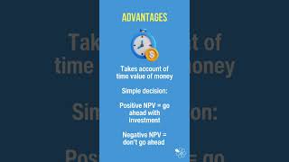 NPV  Investment Appraisal  60 Second Business [upl. by Eseilanna]