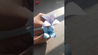 Tutorial  Uploading soon 🌼 papercraft origami paperflower tutorial shorts learnwithme [upl. by Ajidahk]