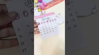 I Made a Cute Paper Mini Calendar diy shorts shortfeed [upl. by Igic]