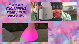 Yankee Candle New Ultrasonic Diffuser  Unboxing  Review  First Impressions [upl. by Hutchings]