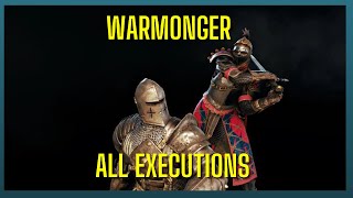 For Honor Warmonger executions [upl. by Aneeuqahs934]