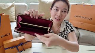 unbox​กระเป๋าสตางค์หลุยส์​ วิตตอง​ รุ่นClémence Wallet [upl. by Blithe]