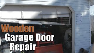 Wooden Garage Door Repair [upl. by Yerahcaz]