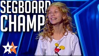 Segboard Champ Gets GOLDEN BUZZER on Romanias Got Talent  Got Talent Global [upl. by Rapsag]