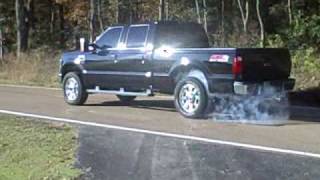 2010 64 POWERSTROKE F250 SPARTAN 310 BURNOUT [upl. by Trebreh]