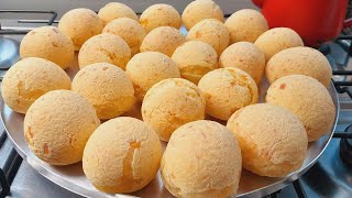 PÃO DE QUEIJO COM POLVILHO AZEDO NÃO MURCHA FÁCIL e RÁPIDO [upl. by Kcid537]