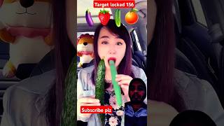 Target locked 156 fruit mukbang food funny strawberry shortvideo eatemoticons slime [upl. by Watanabe929]