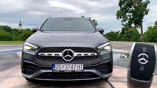 MERCEDES GLA 2020 AMG Line  first look LED lights amp INTERIOR tour crazy digital cockpit views [upl. by Nettie111]