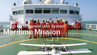 JOUAV CW15 Aeromagnetic UAV System Maritime Application [upl. by Estis]