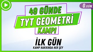 İLK GÜN  49 GÜNDE TYT GEOMETRİ KAMPI  2024 [upl. by Helga909]