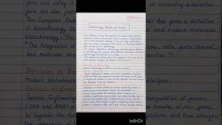 Biotechnology Principles and Processes Notes  Class 12  NEET  CBSE  HSC biology neet class12 [upl. by Ennayelsel552]