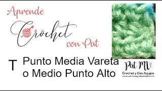 Aprende a Tejer Punto Media Vareta  Crochet desde el inicio  Clase  3 [upl. by Hilten]