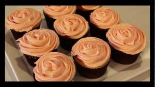 9 Rose Cupcakes  How to Pipe Buttercream Roses the Easy Technique by 22do [upl. by Fredelia]