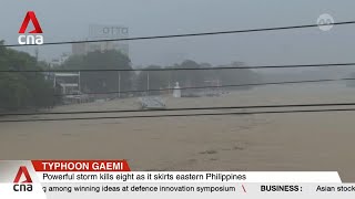 Typhoon Gaemi triggers floods landslides in the Philippines [upl. by Gray]