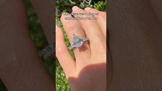 Extraordinary 💜 pearcut diamond engagementring diamondjewellery ring wedding [upl. by Alur281]