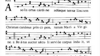 A solis ortus  gregorian hymn for Christmas  inno gregoriano di Natale [upl. by Koser]