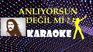 Barış Manço  Anlıyorsun Değil mi  Karaoke  Full HD [upl. by Chaker]