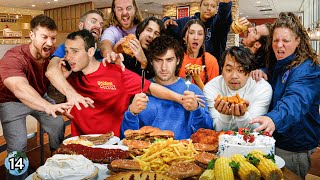 I Brought 50 Competitive Eaters To A Buffet [upl. by Corbett]