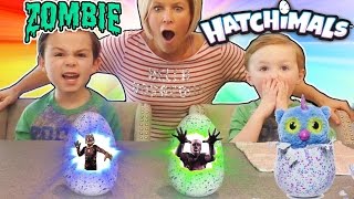 Zombie Hatchimal Toy Egg Surprise Hatchimals Eggs Open [upl. by Ahsirk987]