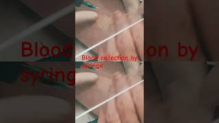 Blood collectionBlood collection syringeBlood drowing procedure youtubeshorts ytshorts [upl. by Norac]