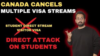 Difficulties for International Students  Canada cancels Student Direct Stream  Multiple Entry Visa [upl. by Gerius]