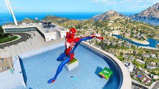 GTA 5 Crazy Ragdolls  Spiderman by GTA Expensive SpiderManFails [upl. by Mariken]