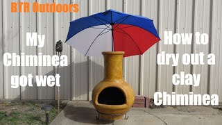 How to dry out a clay chiminea [upl. by Mair]