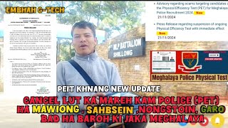 CANCEL LUT KA MAREH KAM POLICE PET HA MAWIONG  SAHBSEIN BAD HA BAROH KI JAKA MEGHALAYA [upl. by Krm]