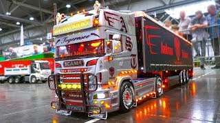 MOST IMPRESSIVE RC MODEL TRUCKS RC SCANIA MAN ACTROS GRAND HAULER SUPER SCALE [upl. by Neitsirhc843]