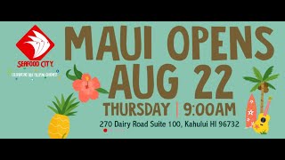 Seafood City  Grand Opening Day  Kahului  Maui  Hawaii  August 22 2024 [upl. by Odnomra624]