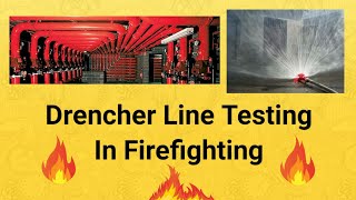 Drencher Line Testing In Firefighting [upl. by Eceela]