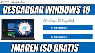 Descargar Windows 10 ISO  32 O 64 bits Home y PRO ORIGINAL desde Microsoft 2024 ⚡ USB [upl. by Nylad]