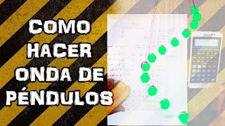 Como Hacer una Onda de Pendulos Experimentar En Casa [upl. by Jamila]