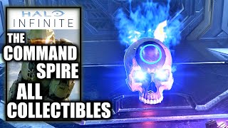 Halo Infinite  The Command Spire All Collectible Locations All Skulls [upl. by Eimmak]