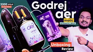 New Godrej Aer Matic Automatic Air Freshener Unboxing  How To Use Godrej Aer matic Automatic Spray [upl. by Ellga]