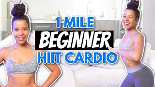 Beginner HIIT Workout 1 Mile Brisk Walk [upl. by Sihun362]