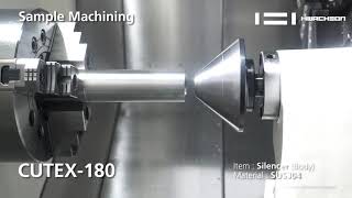 CUTEX180  Silencer  CNC Lathe  Horizontal Turning Center  Hwacheon Asia [upl. by Kappenne]