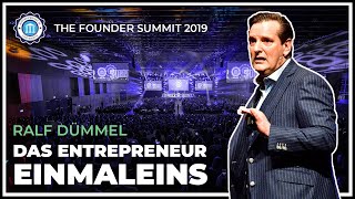 DAS ENTREPRENEUREINMALEINS  Ralf Dümmel  The Founder Summit 2019 [upl. by Baggett413]