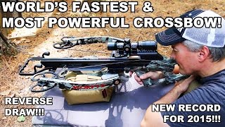 Worlds Fastest amp Most Powerful Crossbow Scorpyd Ventilator Extreme [upl. by Urd]