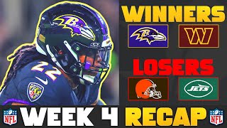 NFL Week 4 WINNERS amp LOSERS [upl. by Nolek]