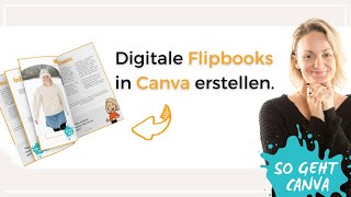 CanvaTutorial So erstellst du ein digitales Flipbook in Canva  Digitales Magazin erstellen [upl. by Dominga]